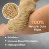 Natural Jute Exfoliating Bath Gloves