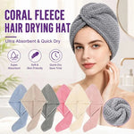 Coral Fleece Hair Towel Wrap