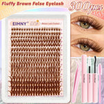 Fluffy Brown Lash Clusters