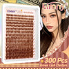 Fluffy Brown Lash Clusters