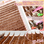 Fluffy Brown Lash Clusters