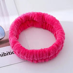 Soft Coral Fleece Makeup Headband