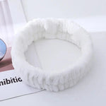 Soft Coral Fleece Makeup Headband